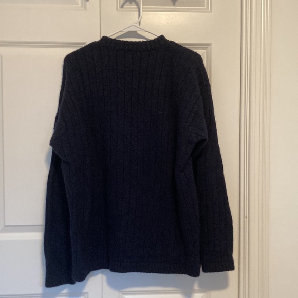 Men’s The North Face Navy Blue Wool Sweater Size Large - Picture 5 of 5